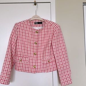 NWT - ZARA Cropped Twill Jacket